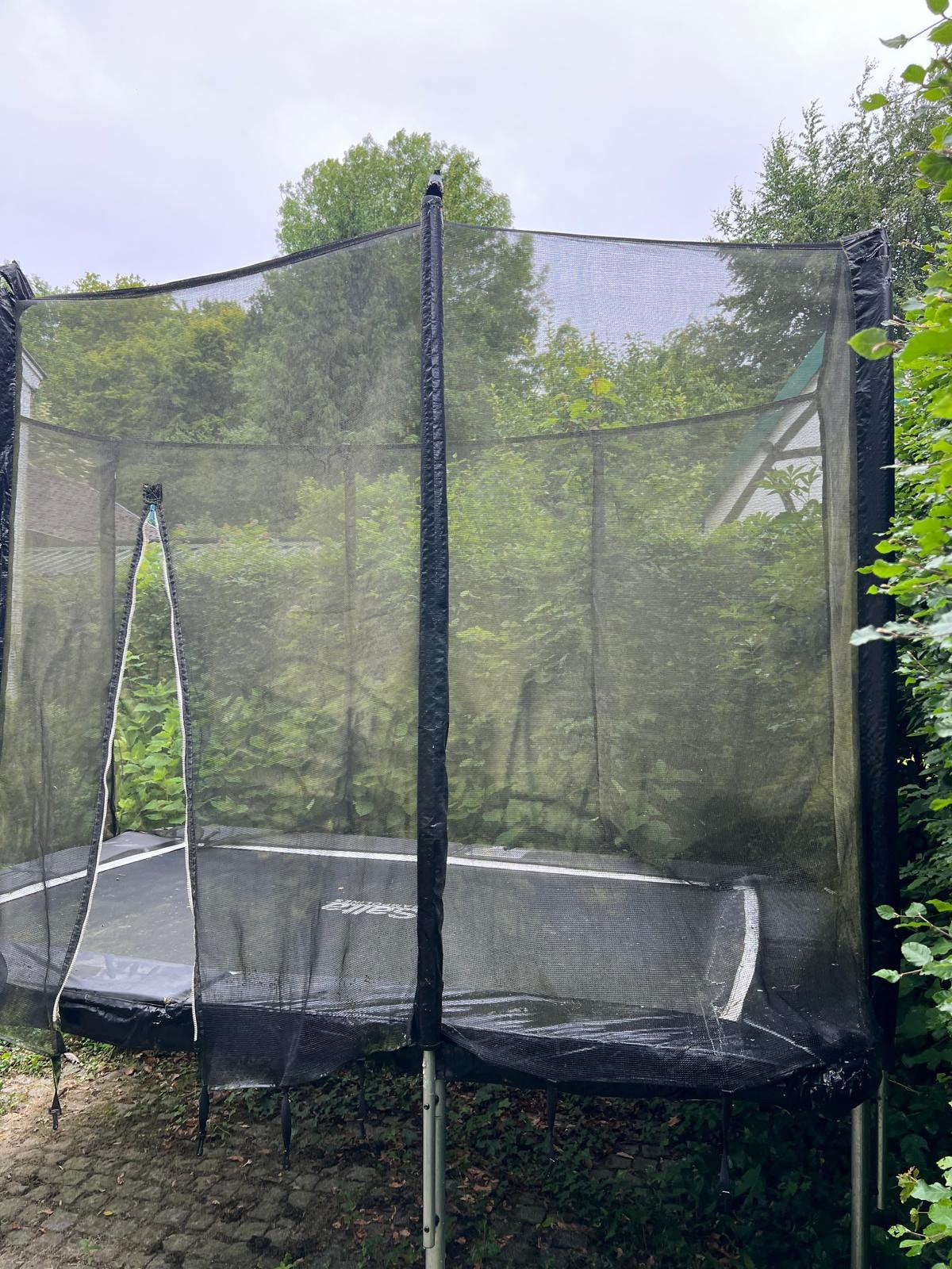 Te koop trampoline, Ophalen, Gebruikt