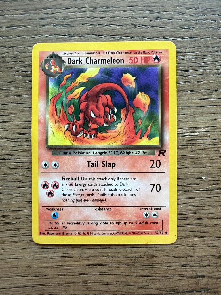 Pokémon Dark Charmeleon 32/82 Team Rocket 2000 Vintage, Ophalen of Verzenden, Zo goed als nieuw