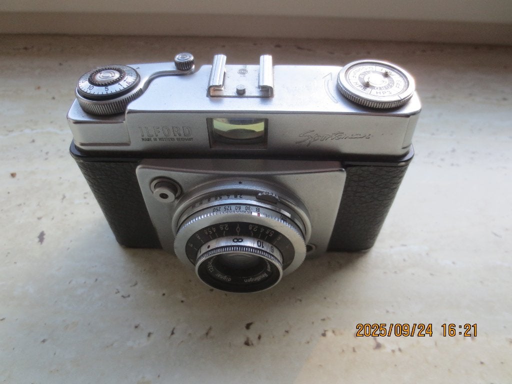Ilford Sportsman camera, Ophalen of Verzenden, Gebruikt, Spiegelreflex, Canon