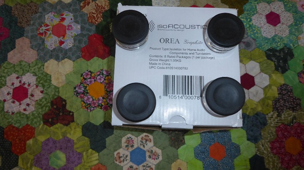 4xIsoAccoustics Absorbeervoeten type GRAPHITE