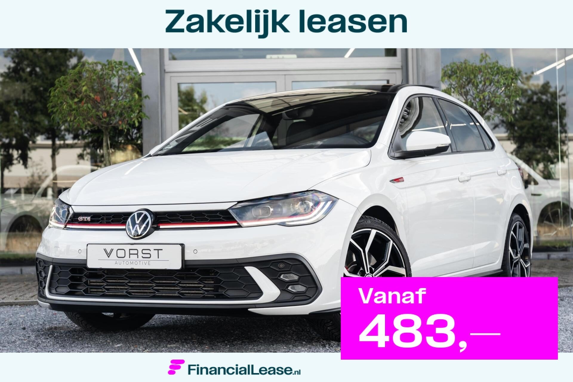 Volkswagen Polo 2.0 TSI GTI Pano DSG Pano Camera, Gebruikt, 4 cilinders, 1984 cc, Wit