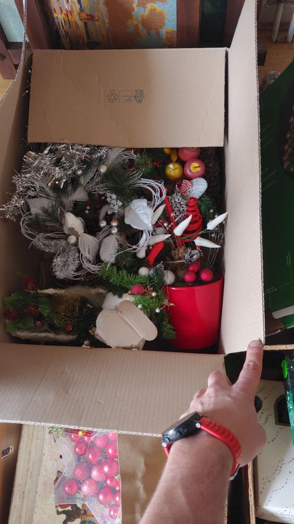 Kerst spullen, kunstboom, huisjes, etc., Diversen, Kerst, Ophalen, Gebruikt
