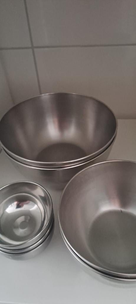 RVS Schalen/Kommen, Huis en Inrichting, Keuken | Servies, Ophalen, Overige materialen, Overige stijlen, Schaal of Schalen