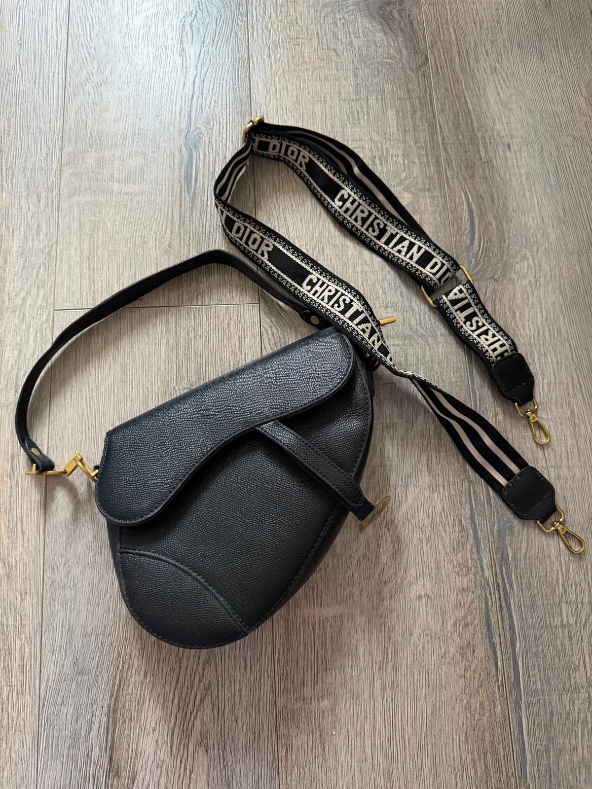 Nieuwe Dior Saddle Bag - Zwart, Verzenden, Schoudertasje, Zwart, Nieuw