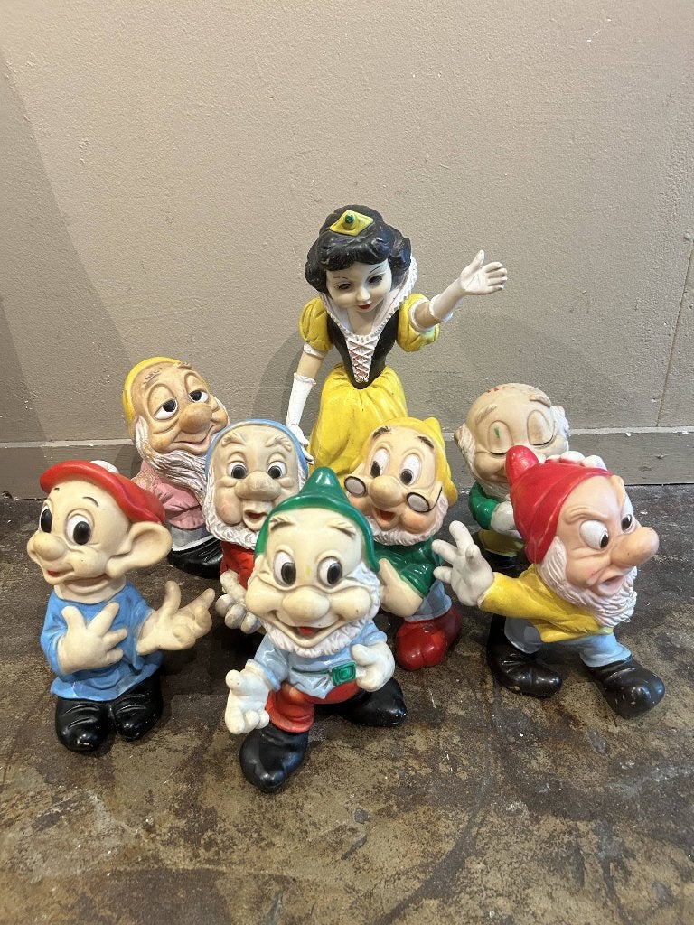 Vintage Disney's Sneeuwwitje & 7 dwergen (ORIGINEEL!!!!), Ophalen of Verzenden, Sneeuwwitje of Doornroosje, Gebruikt, Beeldje of Figuurtje