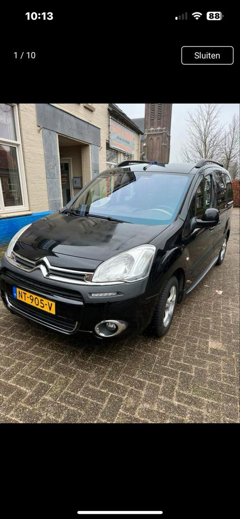 Citroen berlingo mpv, Stof, Zwart, Zwart, Berlingo