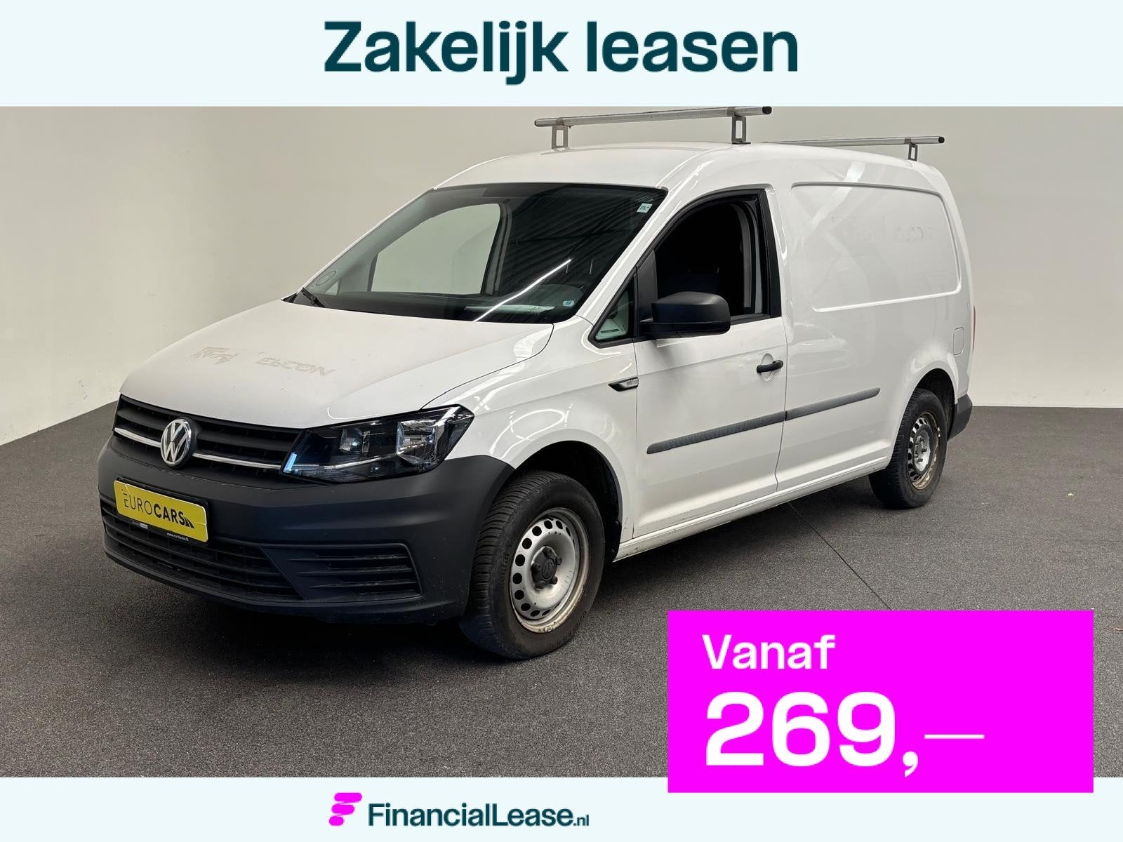 Volkswagen Caddy 2.0 TDI L2 Maxi Parkersensoren Stoelverwarm, Voorwielaandrijving, Stof, Gebruikt, Zwart