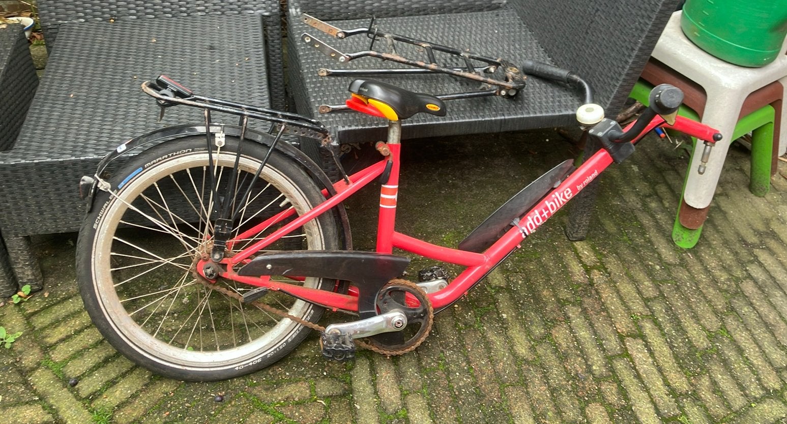 Aanhangfiets add + bike 20 inch, Fietsen en Brommers, Ophalen, Gebruikt, 20 inch of meer