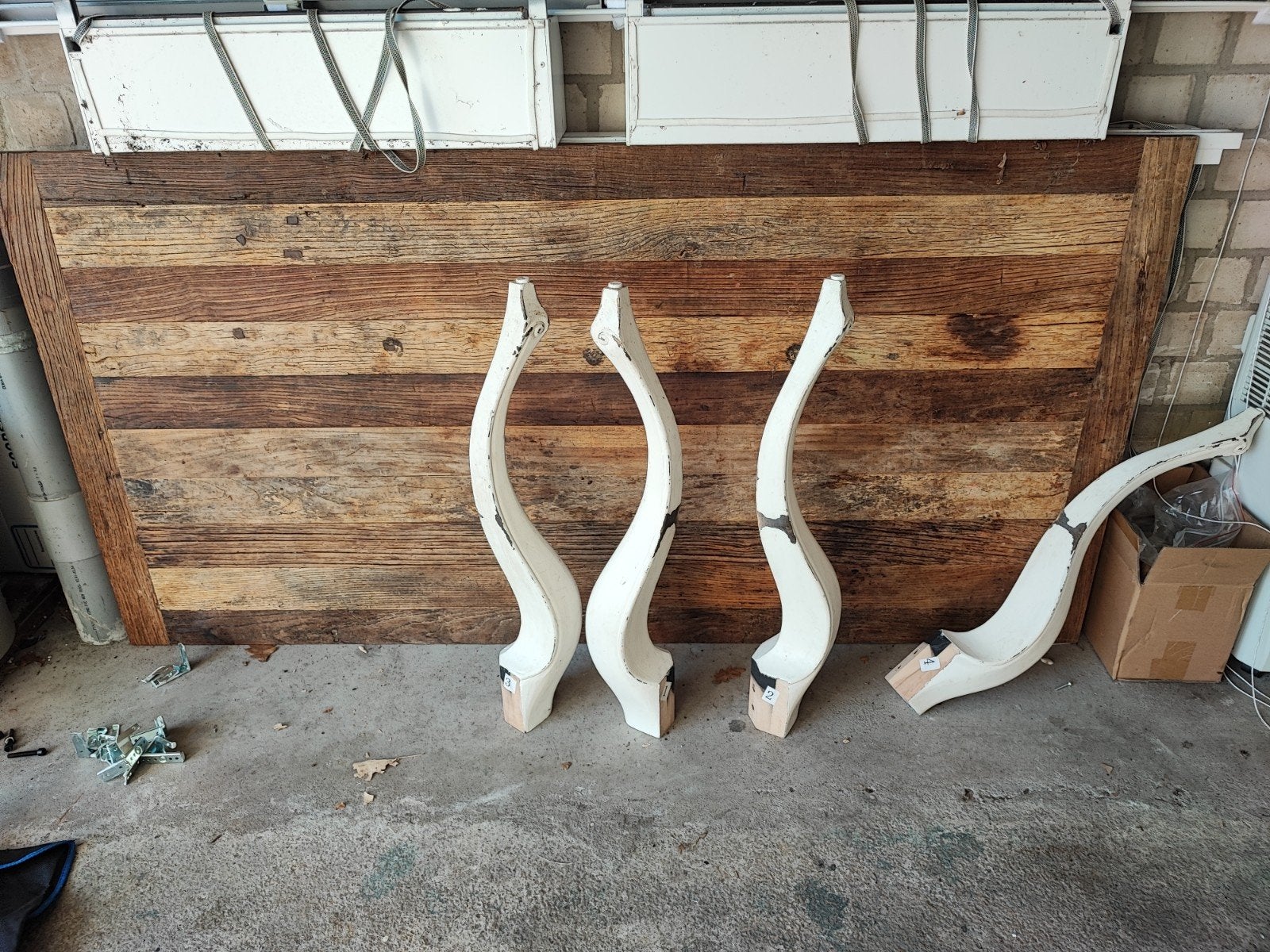 Rustiek houten eettafel,  Riviera maison, 180cm x 90cm, Gebruikt, Rustiek, Klassiek, 50 tot 100 cm, Rechthoekig
