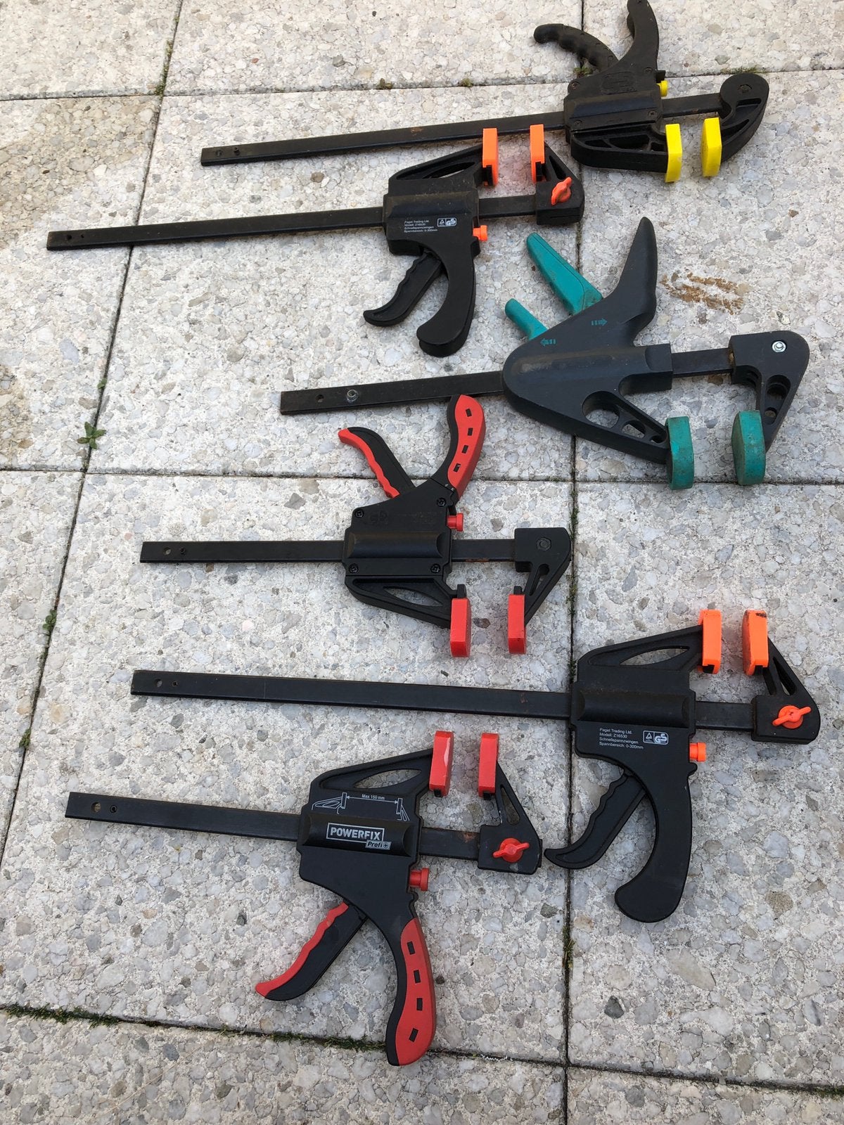 Te koop schnellspannzwingen , lijmtangen, Doe-het-zelf en Verbouw, Gereedschap | Boormachines, Ophalen, Gebruikt, Kolomboormachine