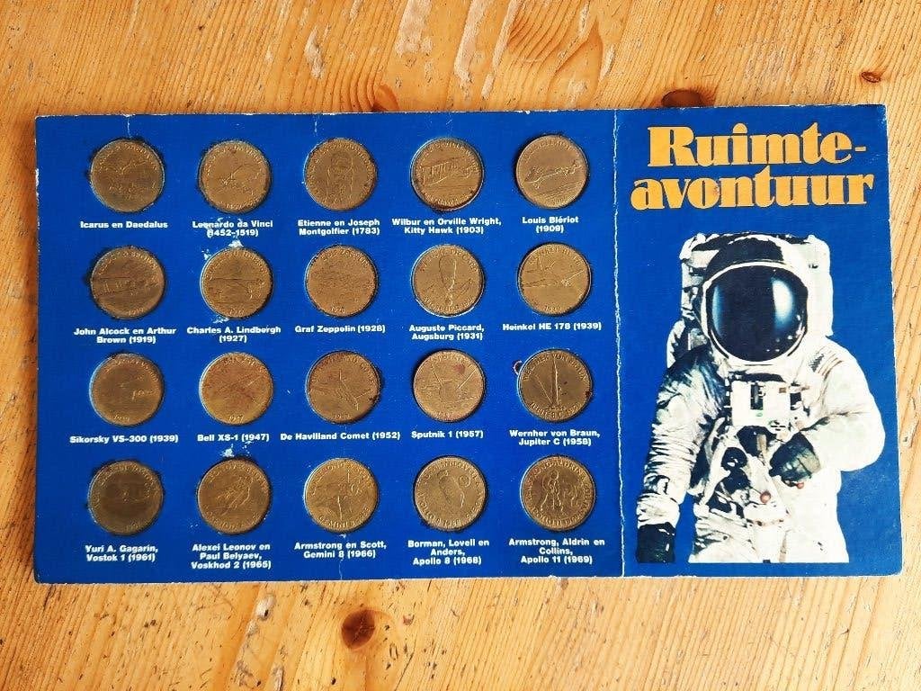 Ruimteavontuur verzameling 20 munten, Ophalen of Verzenden