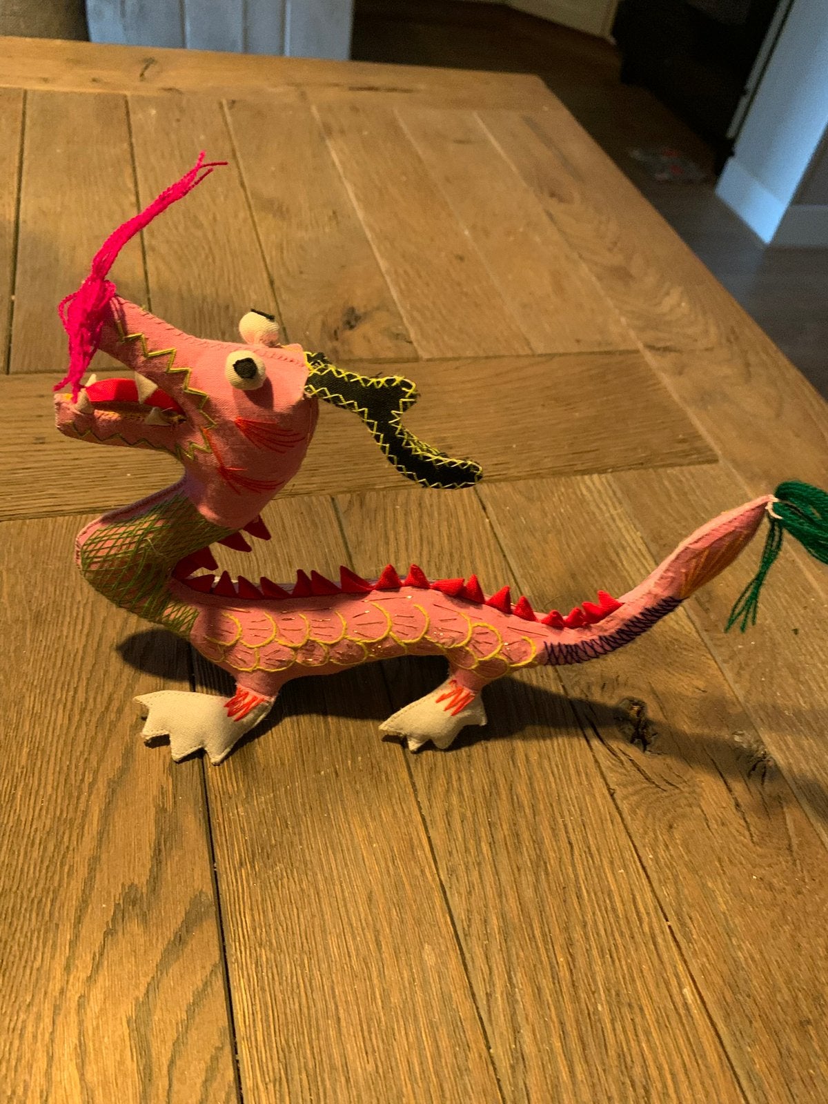 Handgeborduurde draak, Ophalen of Verzenden