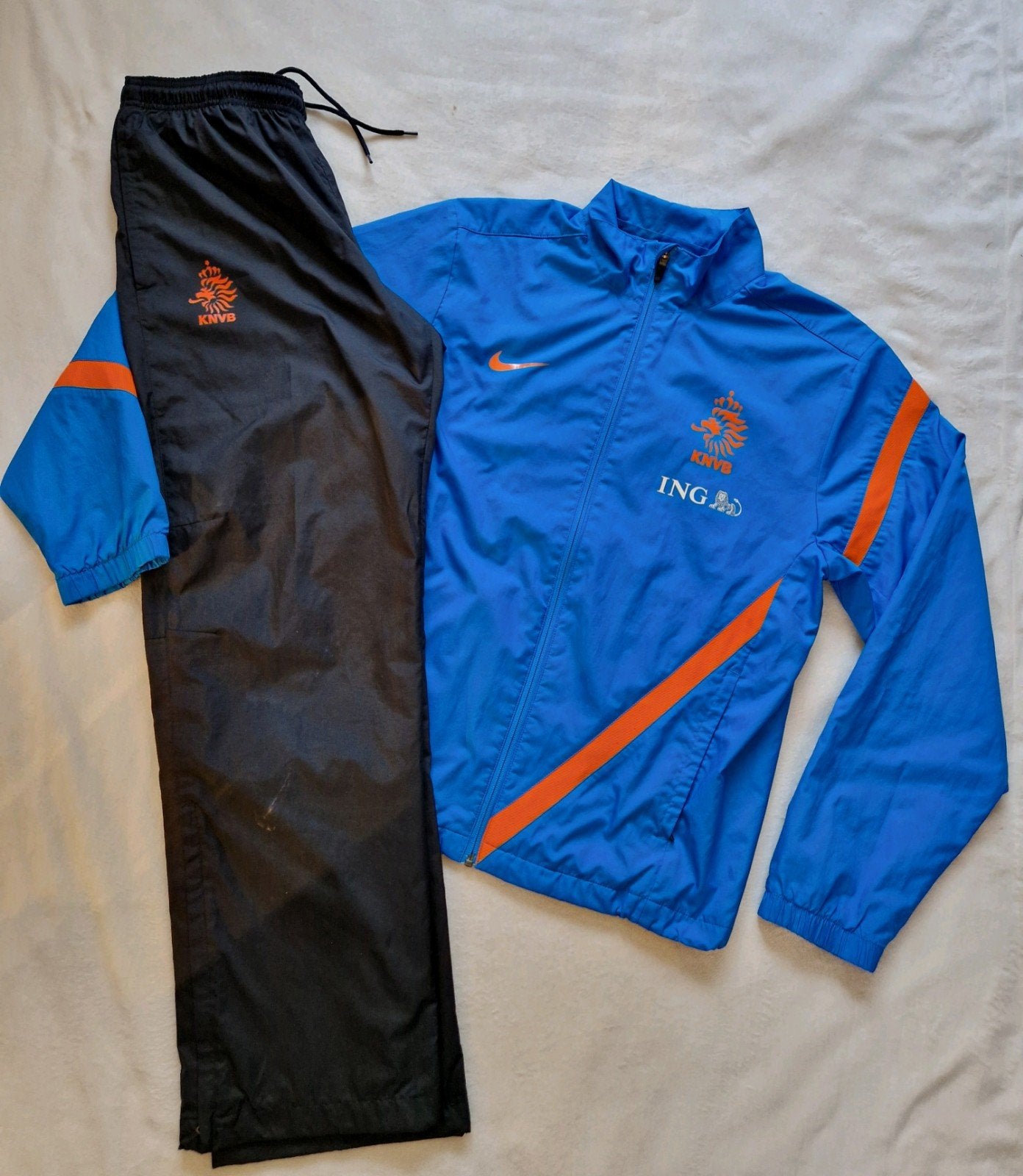 Nederlands elftal trainingspak shirt 2012 KNVB broek + jack, Nike, Ophalen of Verzenden, Zo goed als nieuw, Voetbal