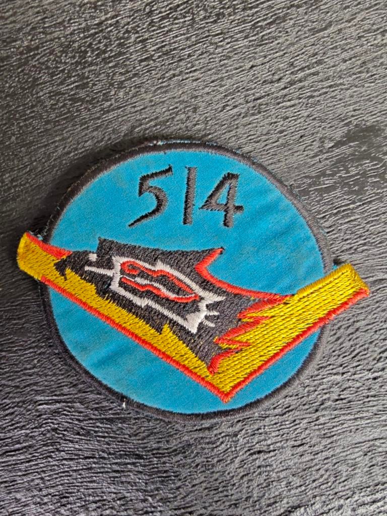 Patch 514th Fighter Squadron van de Zuid-Vietnamese luchtmac, Ophalen of Verzenden, Luchtmacht, Nederland, Embleem of Badge