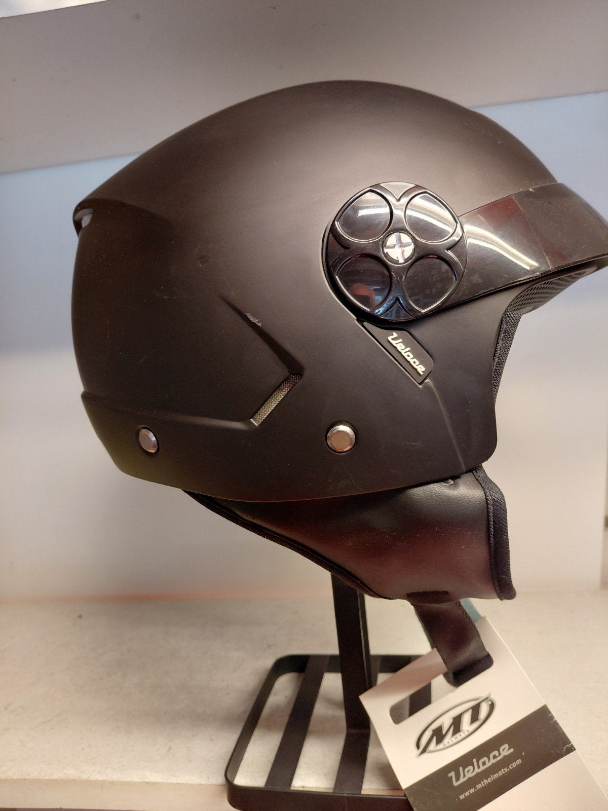 Nieuwe MT helm maat S.  Oude voorraad, Motoren, Jethelm, Ophalen of Verzenden, S, Dames