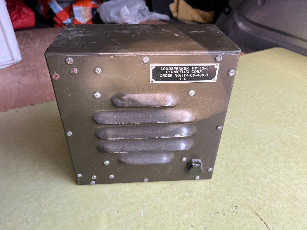 Luidspreker PM LS-3 onderdeel Militaire radio installatie, Ophalen of Verzenden, Landmacht, Amerika, Overige typen