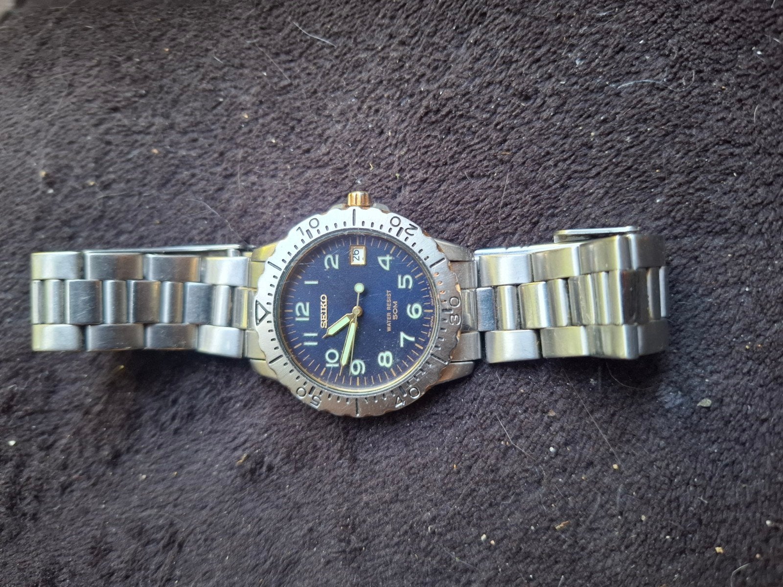 seiko horloge, Ophalen of Verzenden, Zo goed als nieuw, Staal, Seiko
