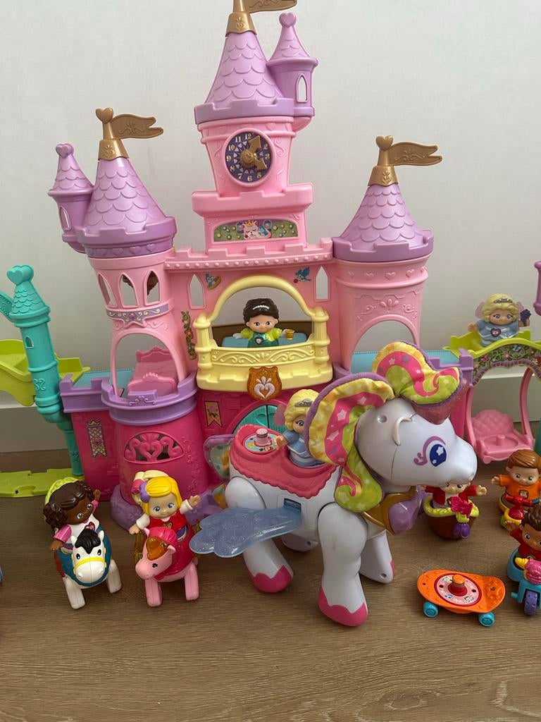 VTech Vrolijke Vriendjes Set - Kasteel & Eenhoorn Speelset, Ophalen of Verzenden, Gebruikt, Meisje