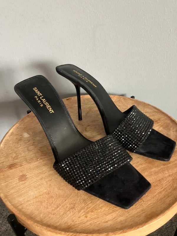 Saint Laurent muiltjes, Kleding | Dames, Ophalen of Verzenden, Zo goed als nieuw, Sandalen of Muiltjes