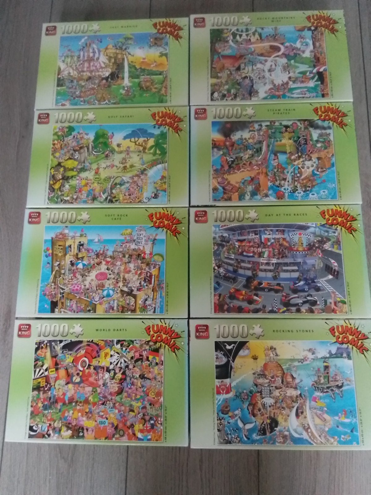 Funny Comic legpuzzels - 1000 stukjes, Ophalen, 500 t/m 1500 stukjes, Gebruikt, Legpuzzel