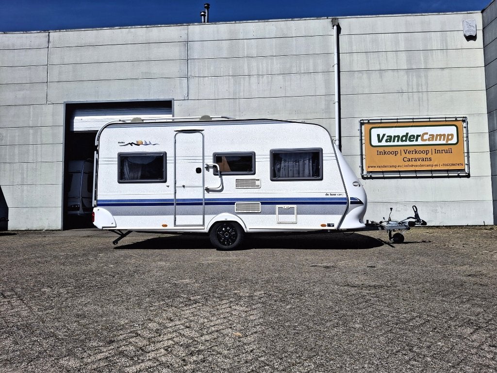 Hobby de Luxe Easy 450, voortent en luifel!, Caravans en Kamperen, Rondzit, Hobby, 750 - 1000 kg, 4 tot 5 meter