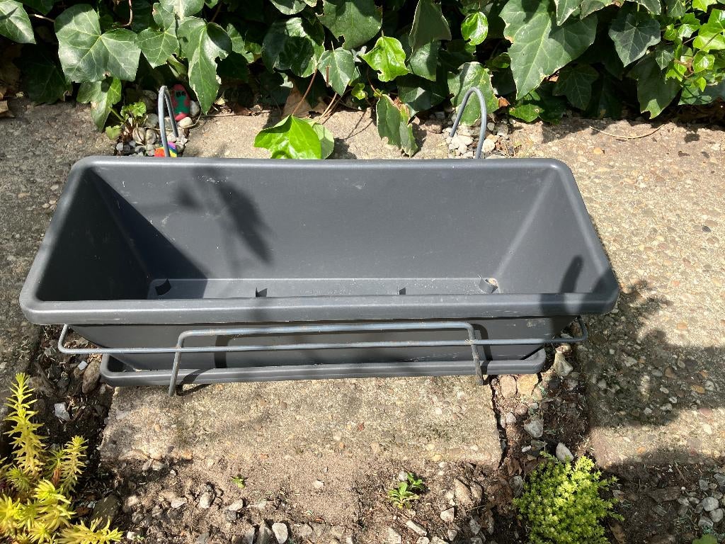 Balkon bloembak met ophangsysteem, Ophalen, Kunststof, Minder dan 30 cm, Minder dan 60 cm