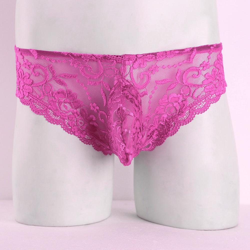 Roze heren sissy slip / mannen sexy kanten onderbroek, Kleding | Heren, Ondergoed, Verzenden, Roze, Slip