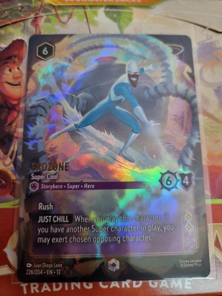 Disney lorcana enchanted frozone, Ophalen of Verzenden, Zo goed als nieuw
