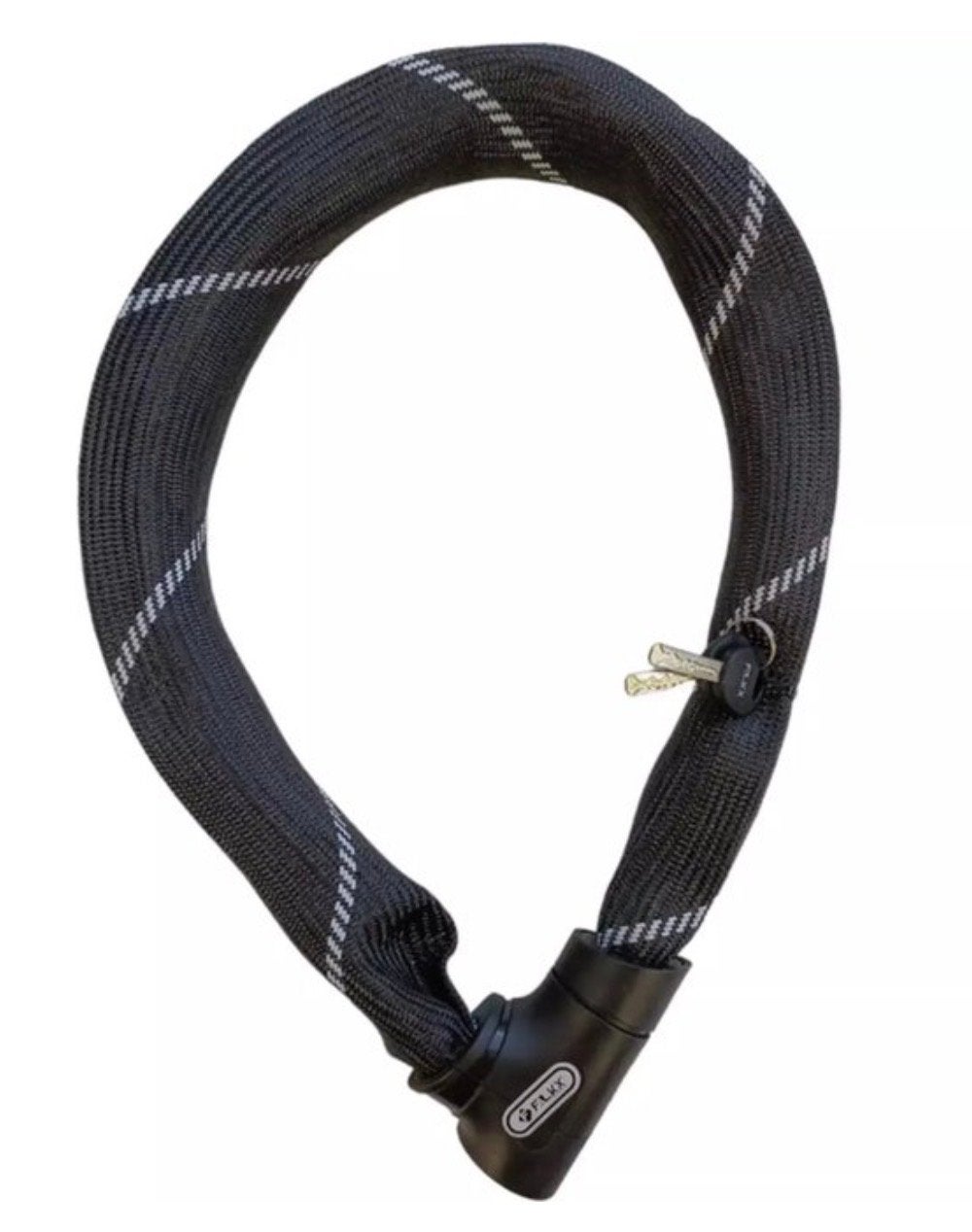 Black chain lock with 2 keys, Ophalen of Verzenden, Gebruikt, Kettingslot
