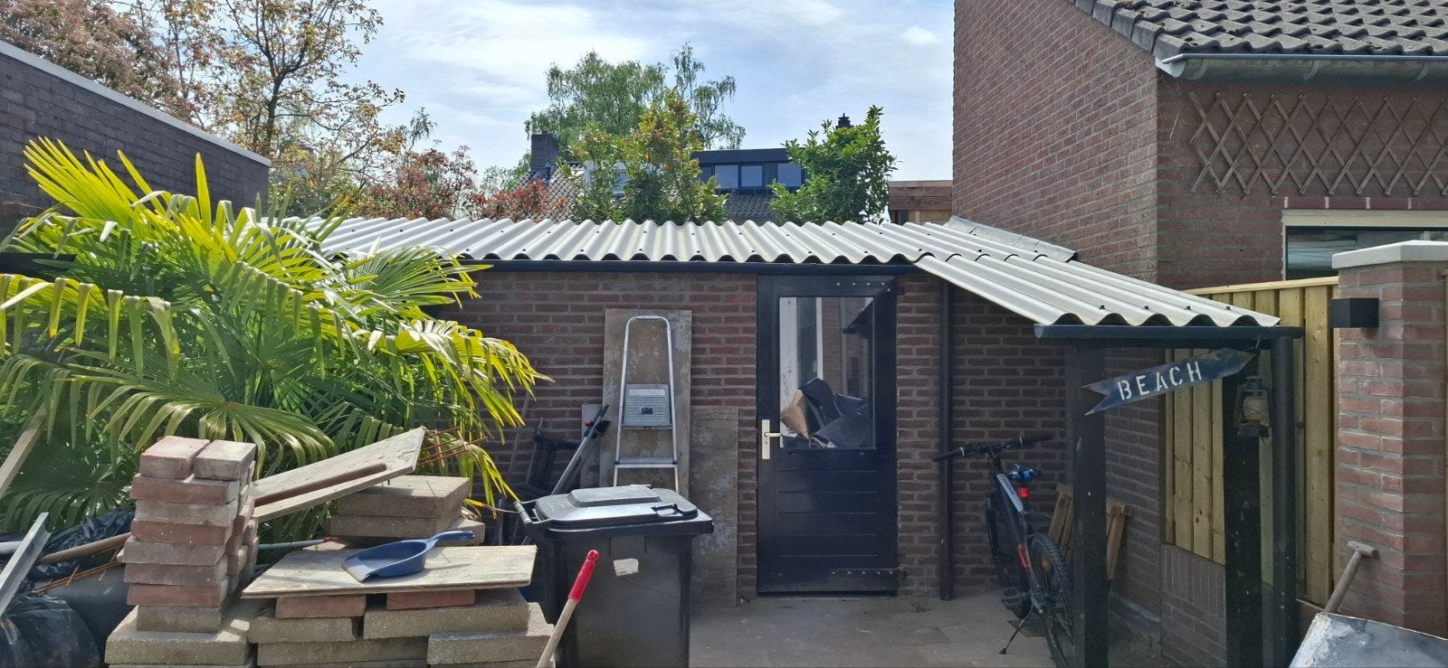 cementvezel golfplaten 16m2, Overige materialen, Ophalen of Verzenden, Zo goed als nieuw, 15 m² of meer