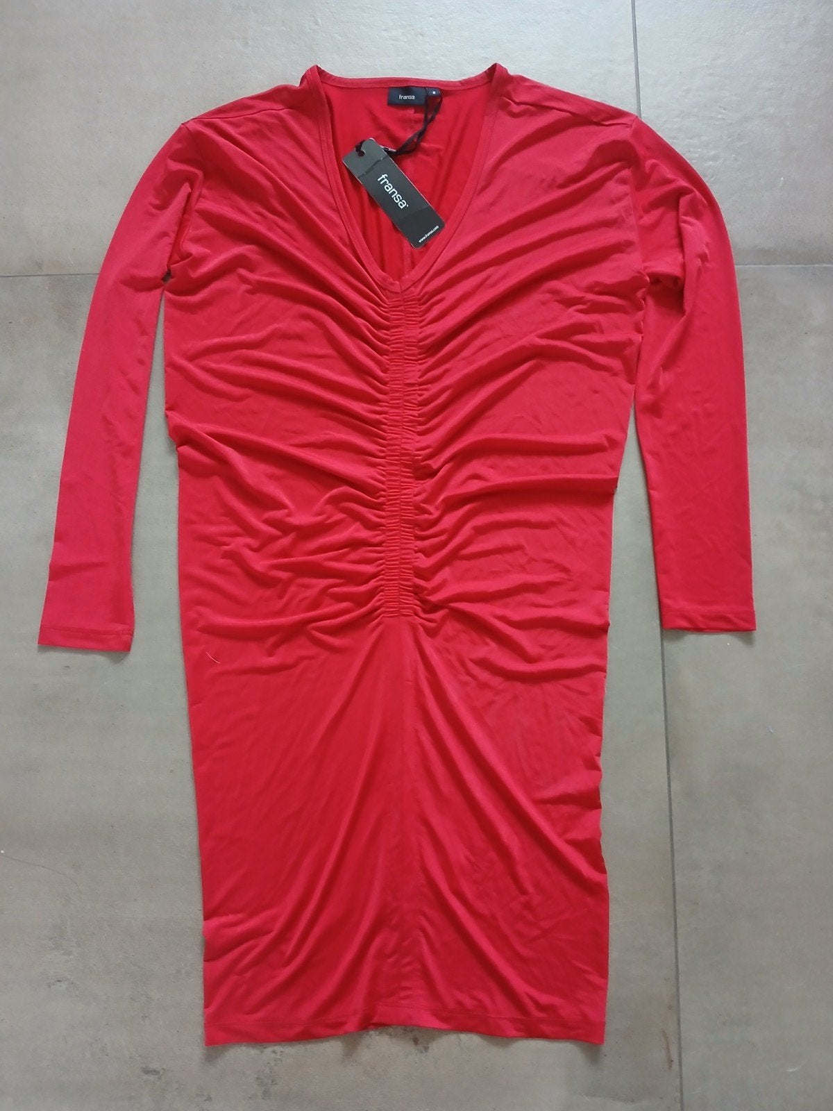 FRANSA rode jurk traveler stof, maat S, nieuw, Ophalen of Verzenden, Nieuw, Maat 36 (S), Rood