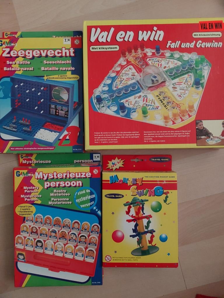 Diverse gezelschapsspellen, waaronder reisuitvoeringen, Hobby en Vrije tijd, Vijf spelers of meer, Ophalen of Verzenden, Gebruikt