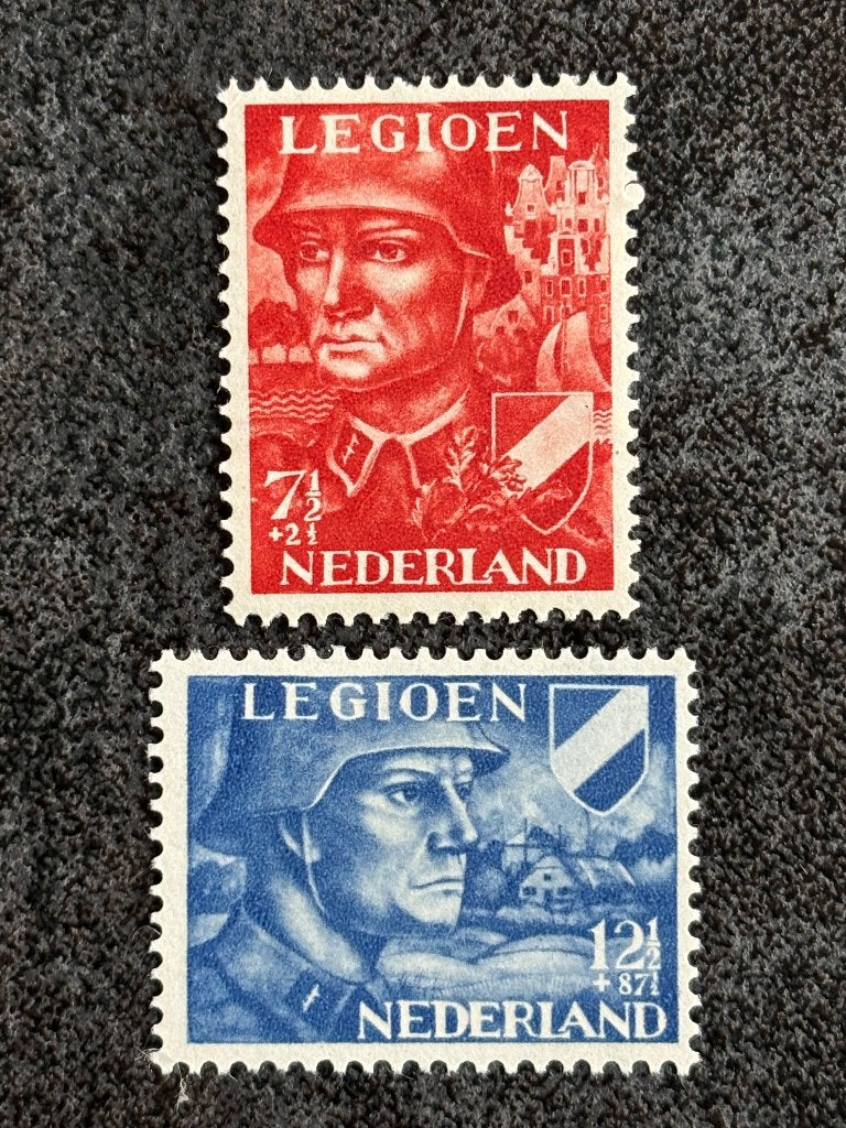 1942 NVPH 402-403 Legioenzegels Ongebruikt, Postzegels en Munten, Ophalen of Verzenden, Na 1940