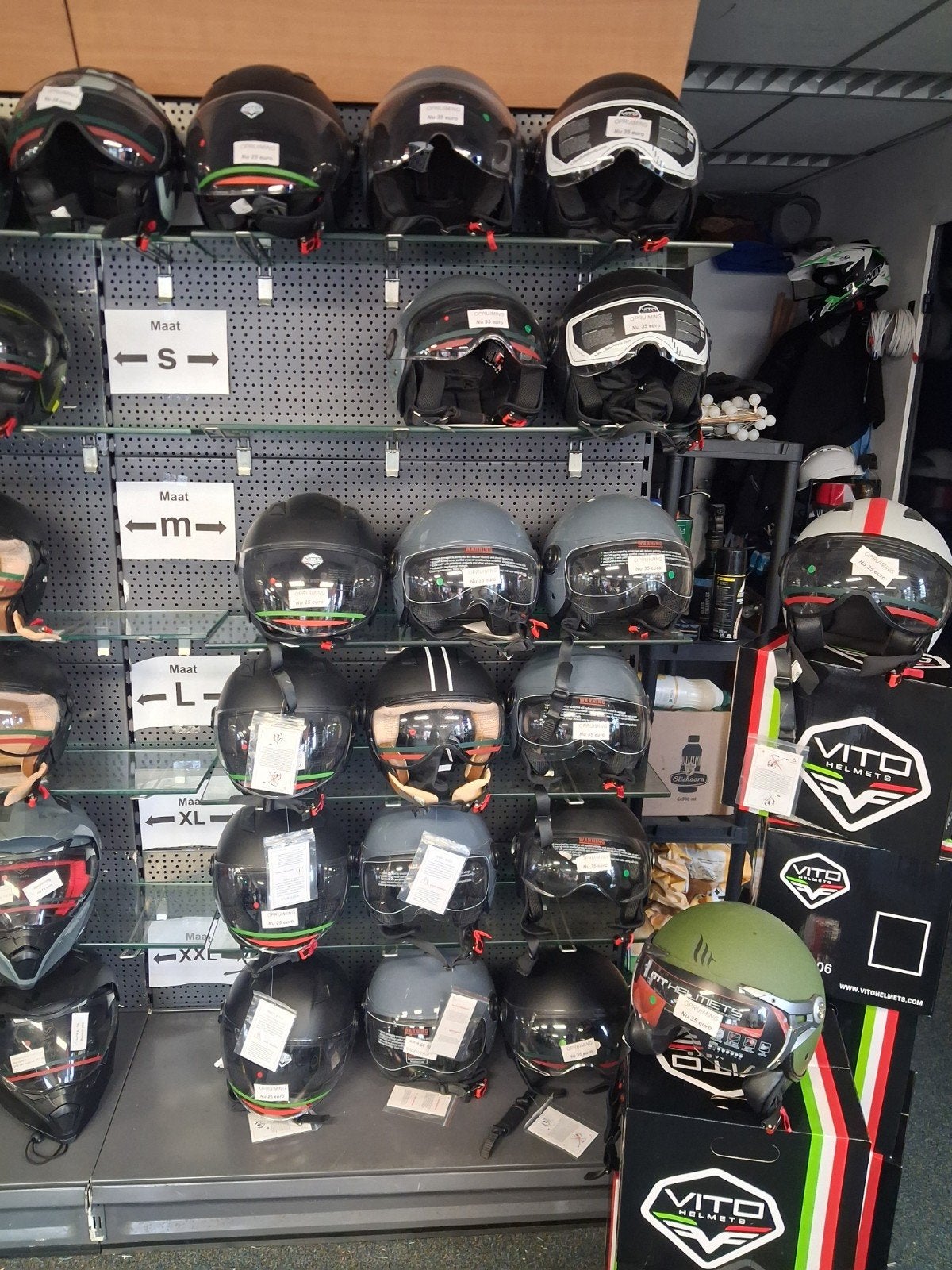 Diverse helmen in de aanbieding: jet, integraal,  systeem, Ophalen, Niet bekend, Vito, Nieuw
