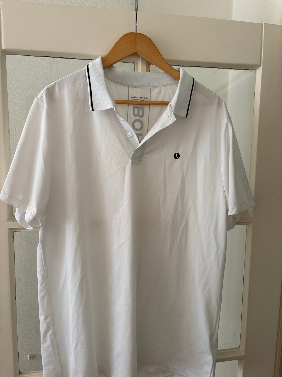 Björn Borg Tennis/Golf Polo - Wit, Kleding | Heren, Polo's, Ophalen of Verzenden, Zo goed als nieuw, Wit