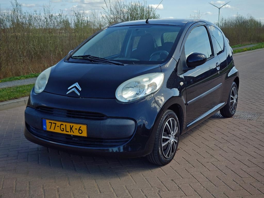 Citroën C1 1.0 NAP AIRCO 3-DRS 2008 Zwart, Voorwielaandrijving, Stof, Zwart, 4 stoelen