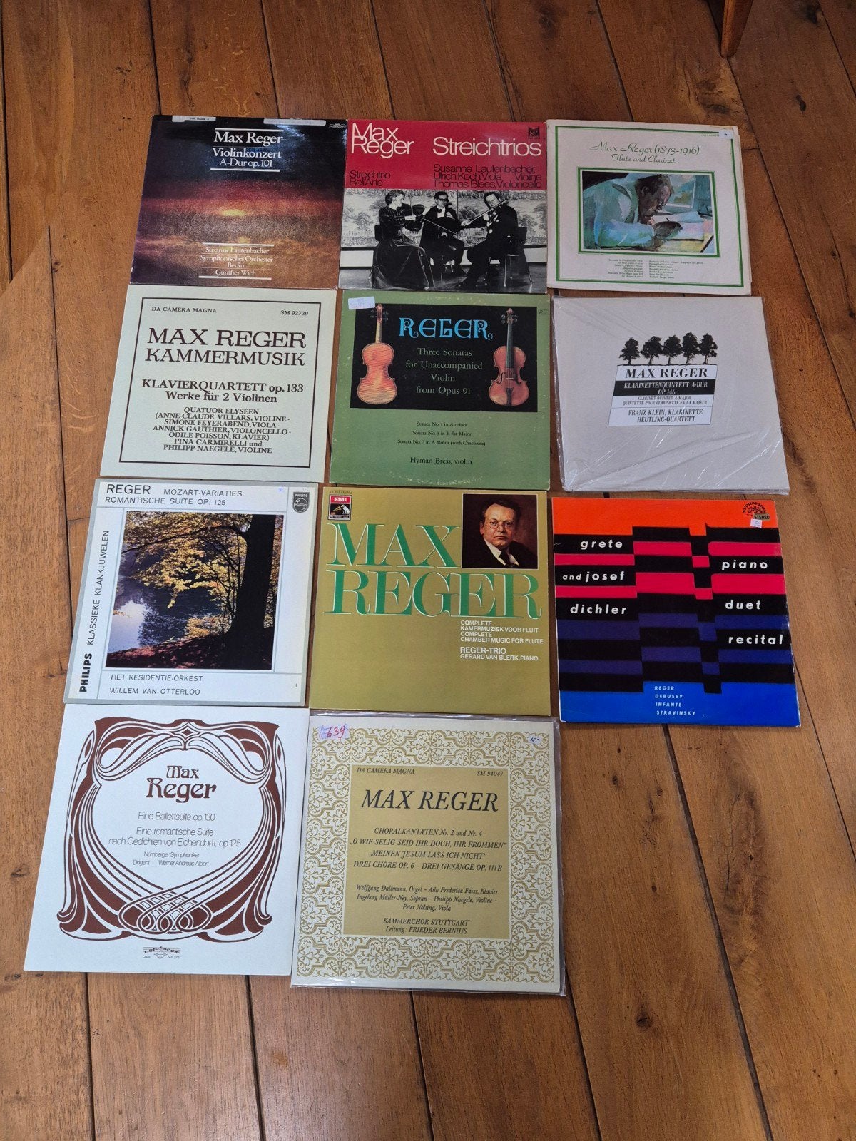 11 max reger platen klassiek lp's, Gebruikt, Overige formaten, Overige typen, Ophalen of Verzenden