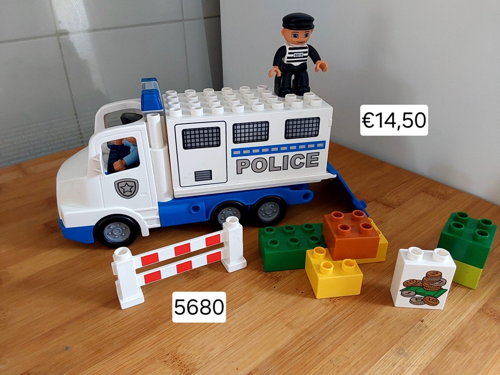 Lego Duplo Politiebus met figuren en accessoires🦋, Ophalen of Verzenden, Duplo, Complete set, Compleet