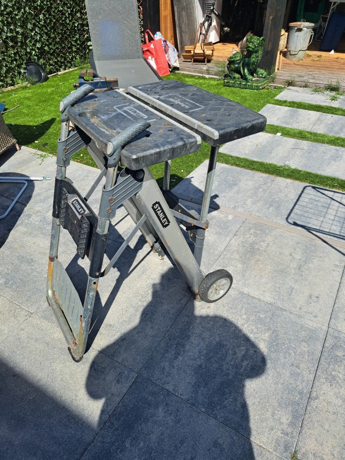Stanley Mobile Project Center werkbank en steekwagen, Ophalen, Gebruikt, Minder dan 70 cm, Inklapbaar