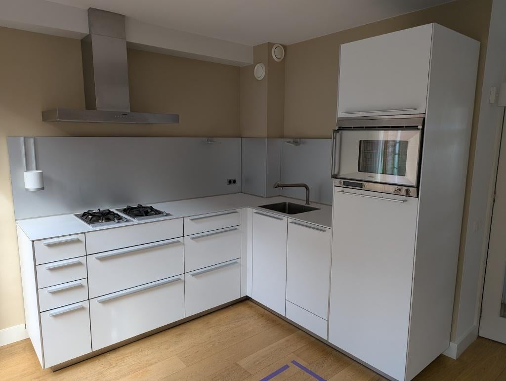 Compacte Bulthaup B3 hoekkeuken, Wit, Hoekkeuken, Ophalen of Verzenden, Zo goed als nieuw