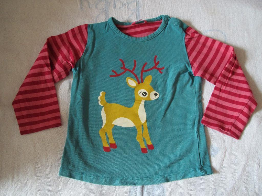 Shirt lange mouw hertje Hema maat 80, Meisje, Ophalen of Verzenden, Zo goed als nieuw, Hema