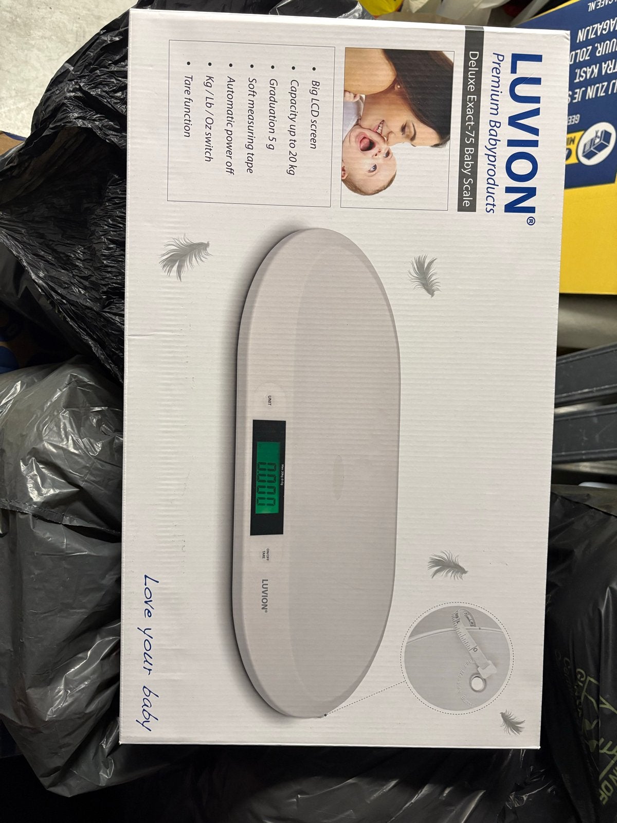 Luvion Deluxe Exact/75 Babyweegschaal, Ophalen, Nieuw