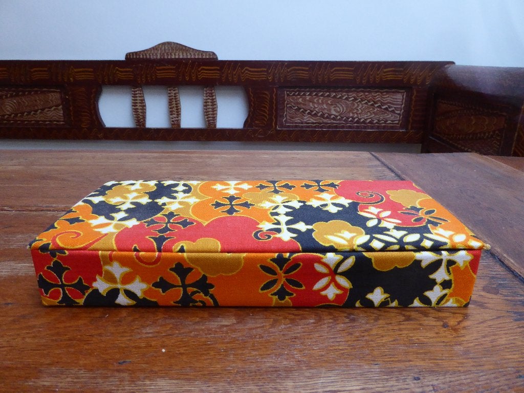 Vintage stoffen doos, Ophalen of Verzenden