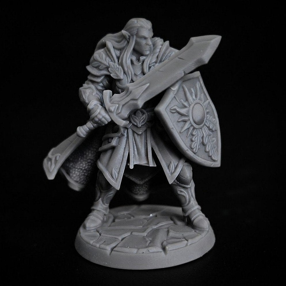 Elf paladin Miniature D&D HQ dungeon's and dragons, Ophalen of Verzenden, Overige soorten