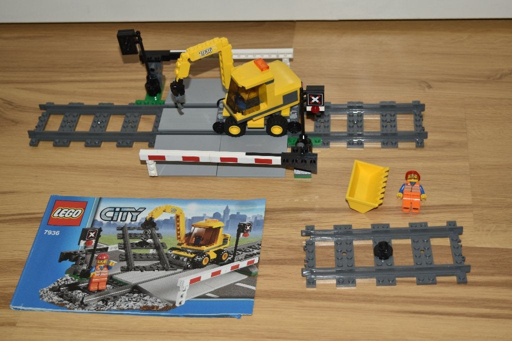lego 7936 overgang treinen, Gebruikt, Overige thema's, Lego, Overige typen
