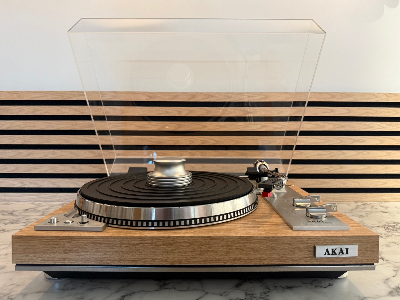 Akai AP-306, nieuwstaat, revisie, puck en 1 jaar garantie, Ophalen, Contact@vintageaudiobreda.nl, Pitch-regelaar, Zo goed als nieuw