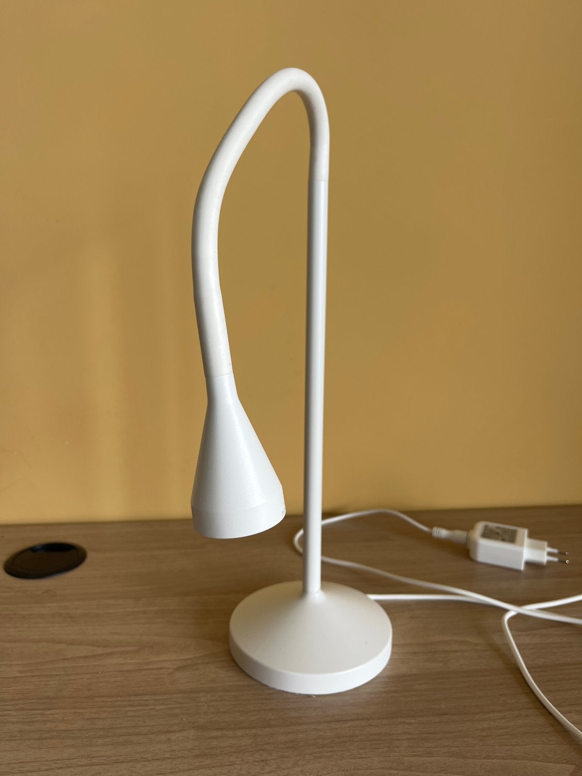Navlinge Witte flexibele bureaulamp ikea, Ophalen of Verzenden, Zo goed als nieuw, Metaal