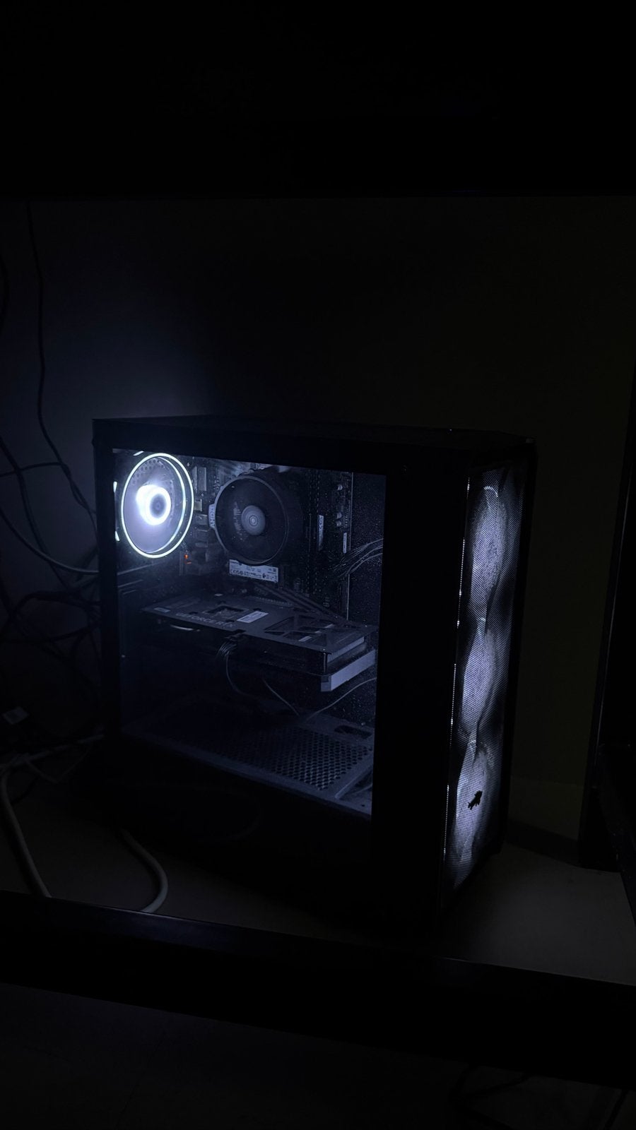 Gaming PC Ryzen 5 5500, RTX 4060, 16GB RAM + QHD 240Hz Monit, Computers en Software, Desktop Pc's, Ophalen, Zo goed als nieuw