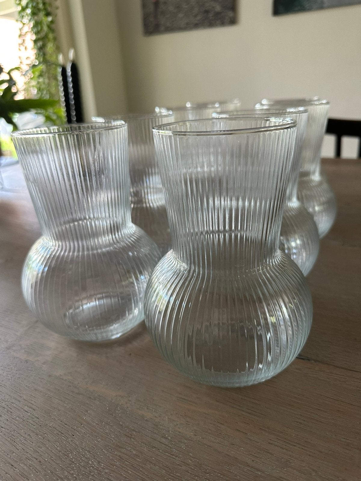 Bruiloftdecoratie - vaasjes ikea, Ophalen, Zo goed als nieuw, Glas
