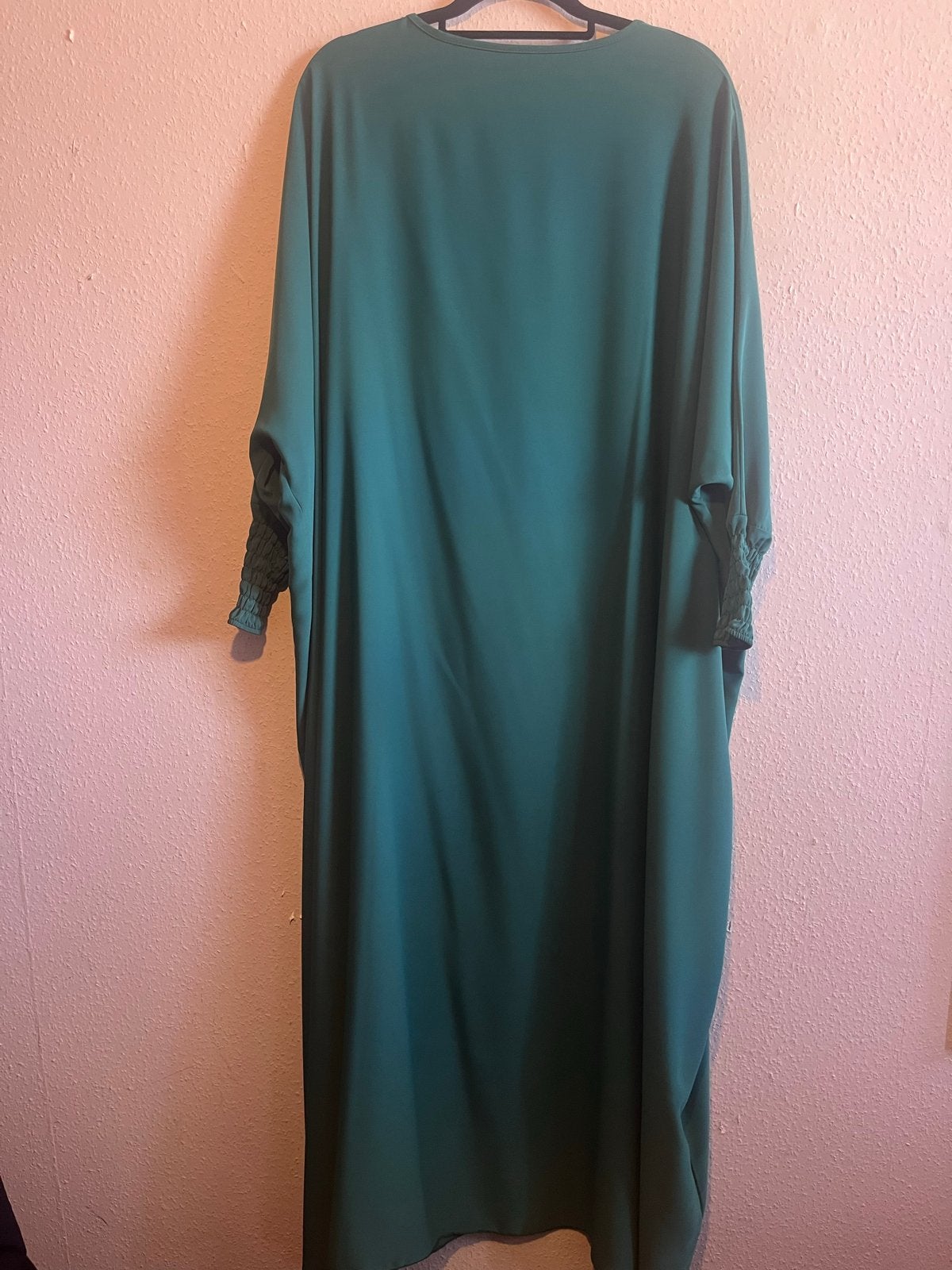 Donkergroene Abaya Jurk uit Egypte, Maat 42/44 (L), Nieuw, Ophalen of Verzenden, Onder de knie